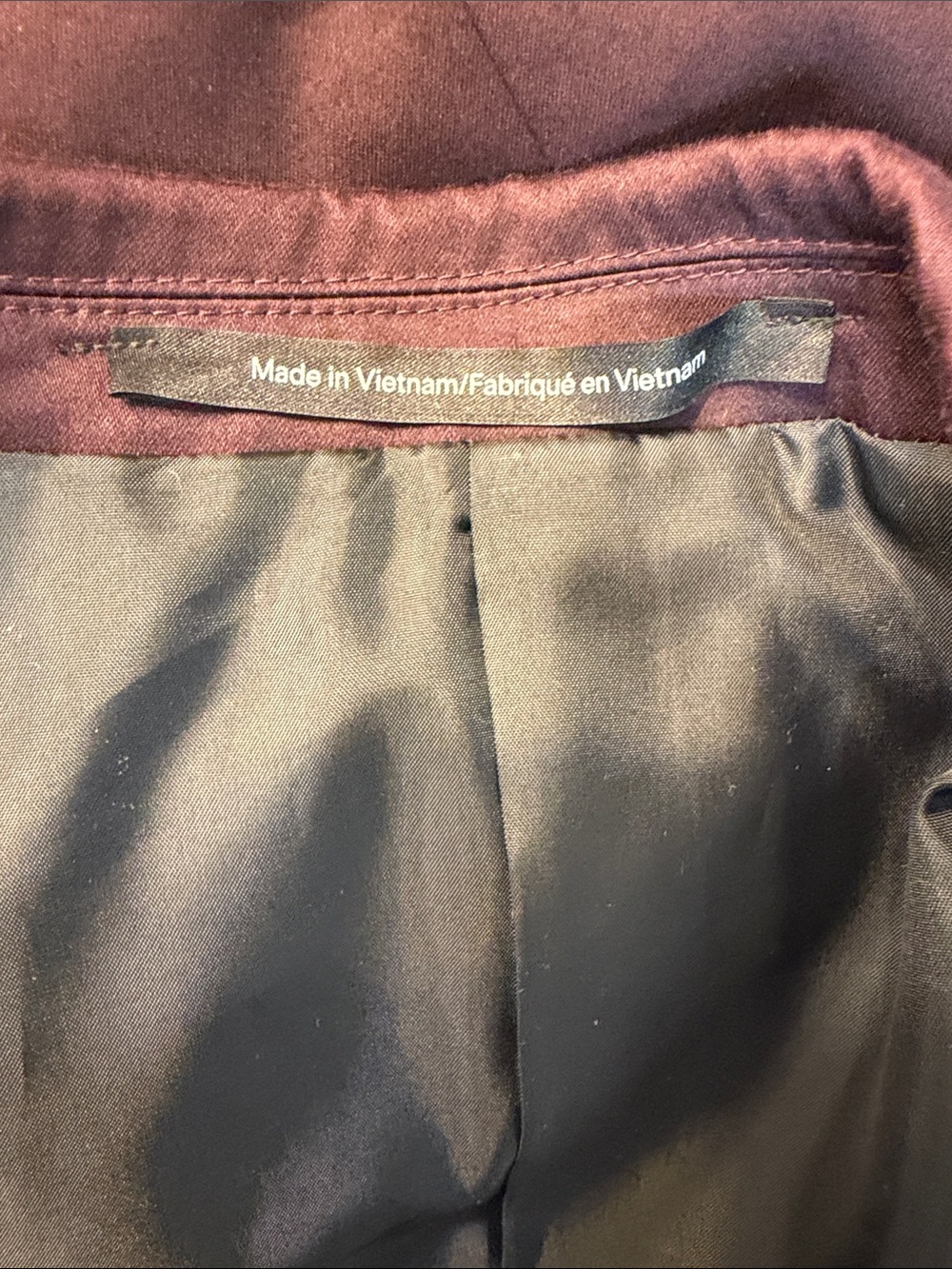 H&M Men's Burgundy Single-Button Blazer - Picture 7 of 9